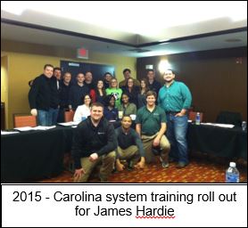 2015 Carolina Trng James Hardie with caption